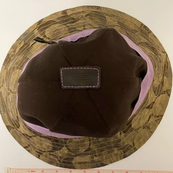 Authentic Coach bucket hat in bronze color - Picture 6 of 7